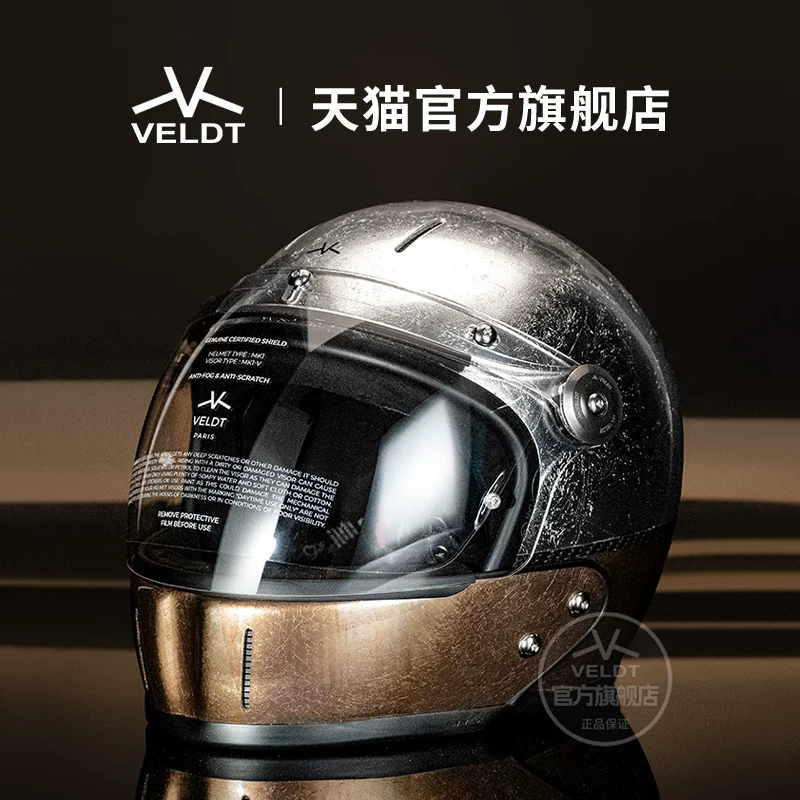 Карбоновый ретро-шлем VELDT подходит для мотоциклов с полной защитой Triumph Harley, комбинированный шлем Velт