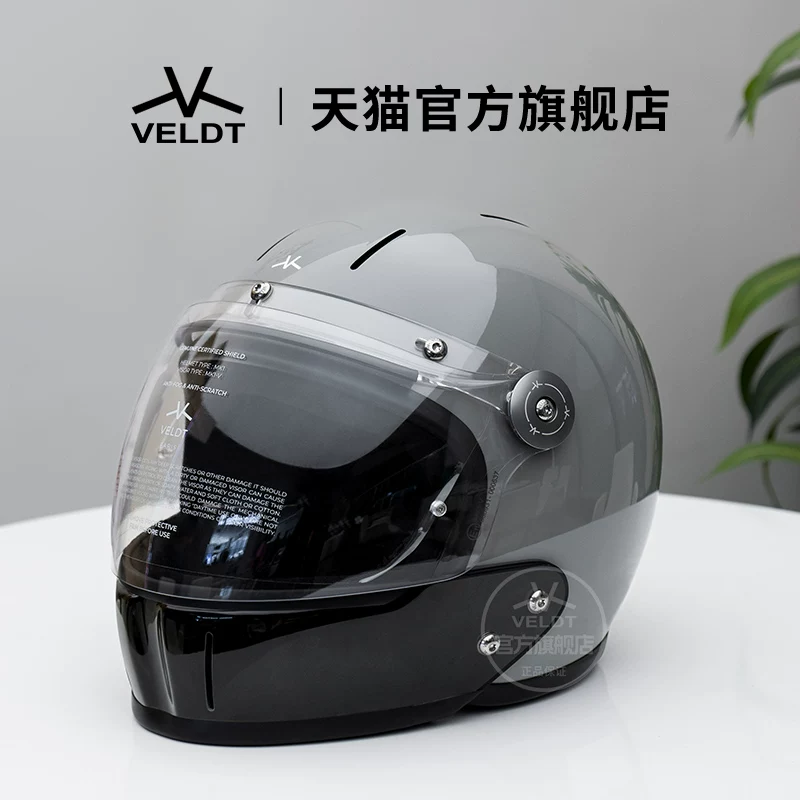 Карбоновый ретро-шлем VELDT подходит для мотоциклов с полной защитой Triumph Harley, комбинированный шлем Velт