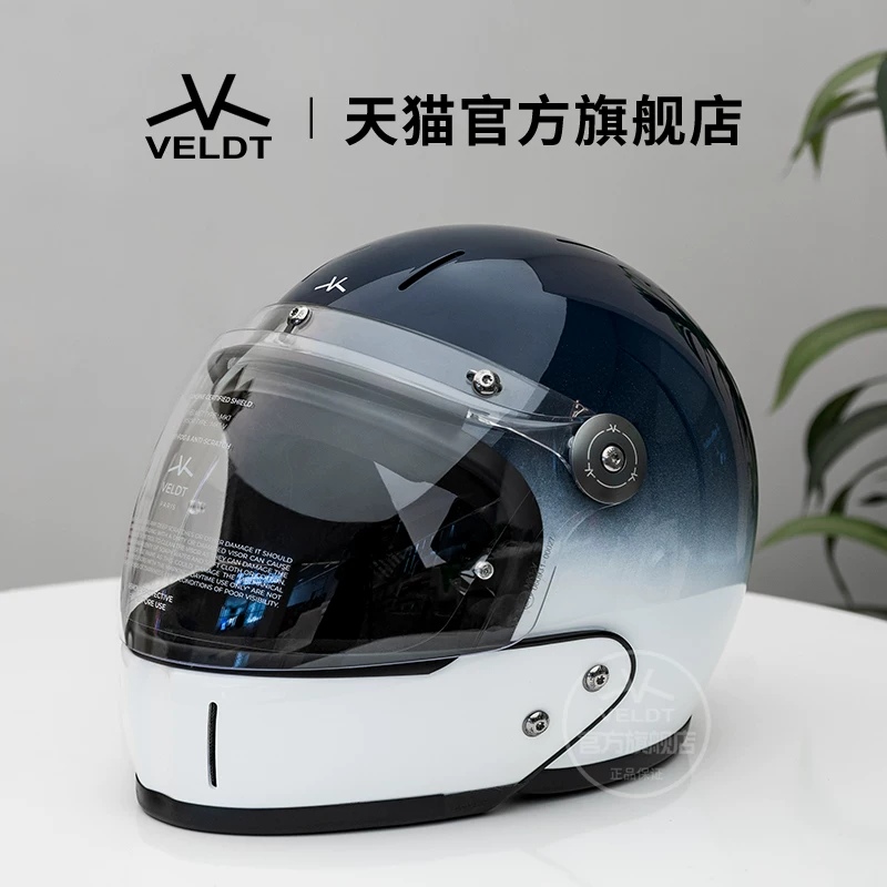 Карбоновый ретро-шлем VELDT подходит для мотоциклов с полной защитой Triumph Harley, комбинированный шлем Velт