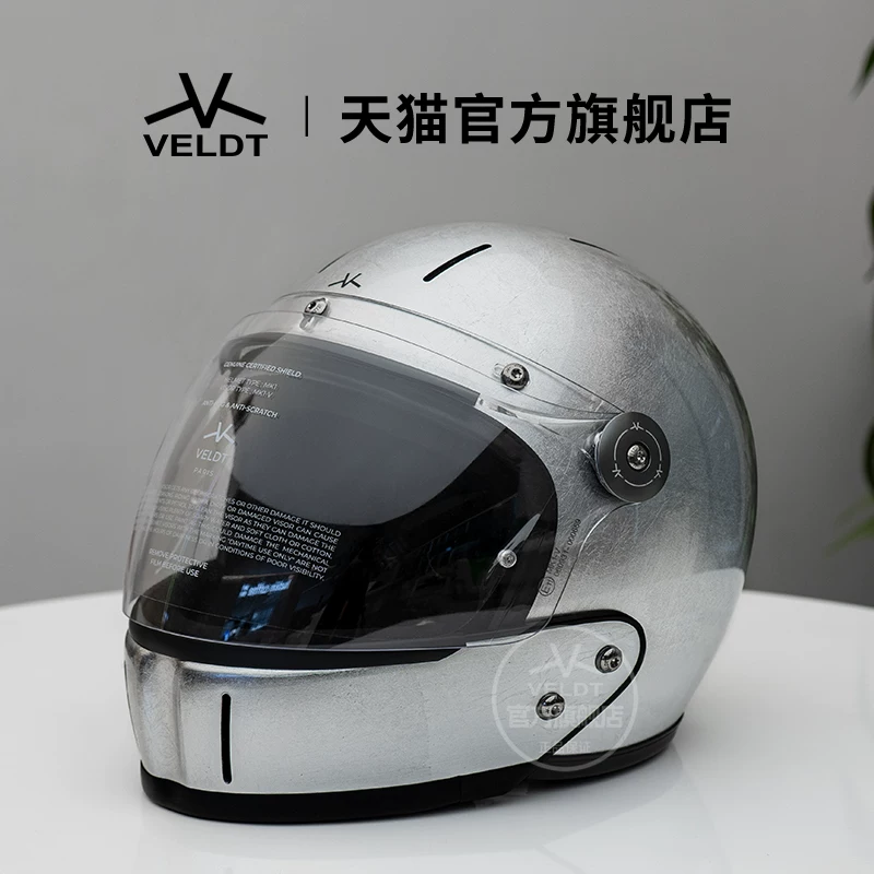 Карбоновый ретро-шлем VELDT подходит для мотоциклов с полной защитой Triumph Harley, комбинированный шлем Velт
