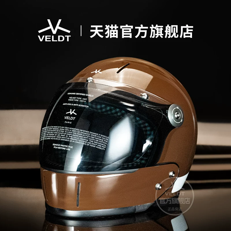 Карбоновый ретро-шлем VELDT подходит для мотоциклов с полной защитой Triumph Harley, комбинированный шлем Velт