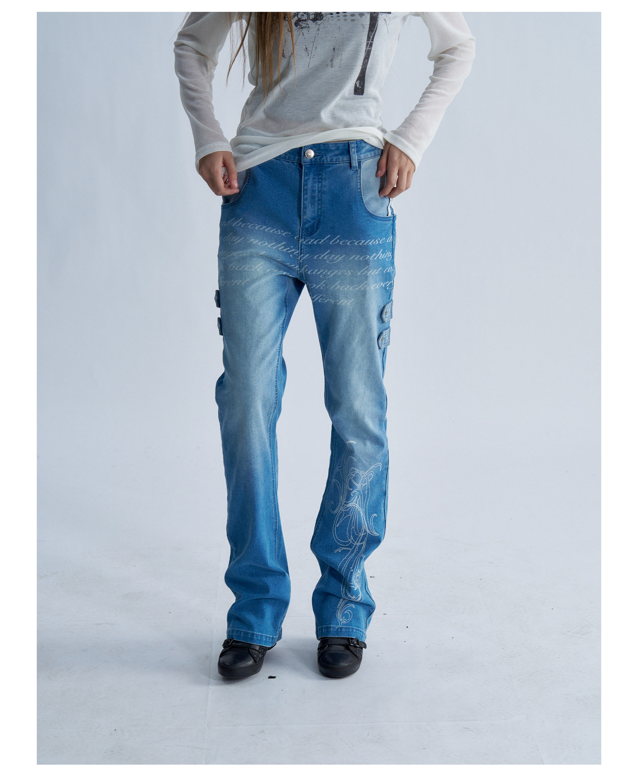 PAIKI Reverse Washed Slim-Fit Jeans