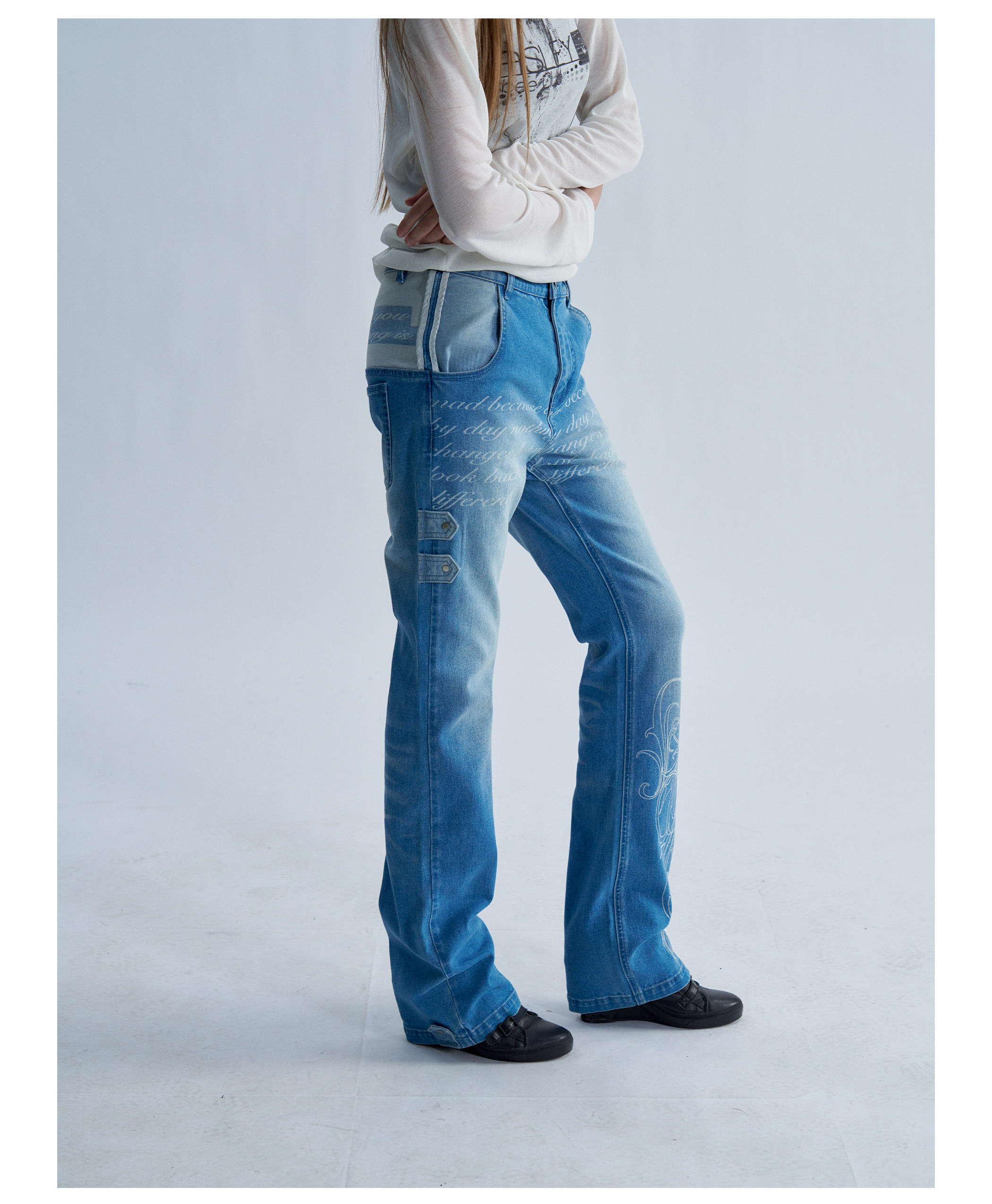 PAIKI Reverse Washed Slim-Fit Jeans