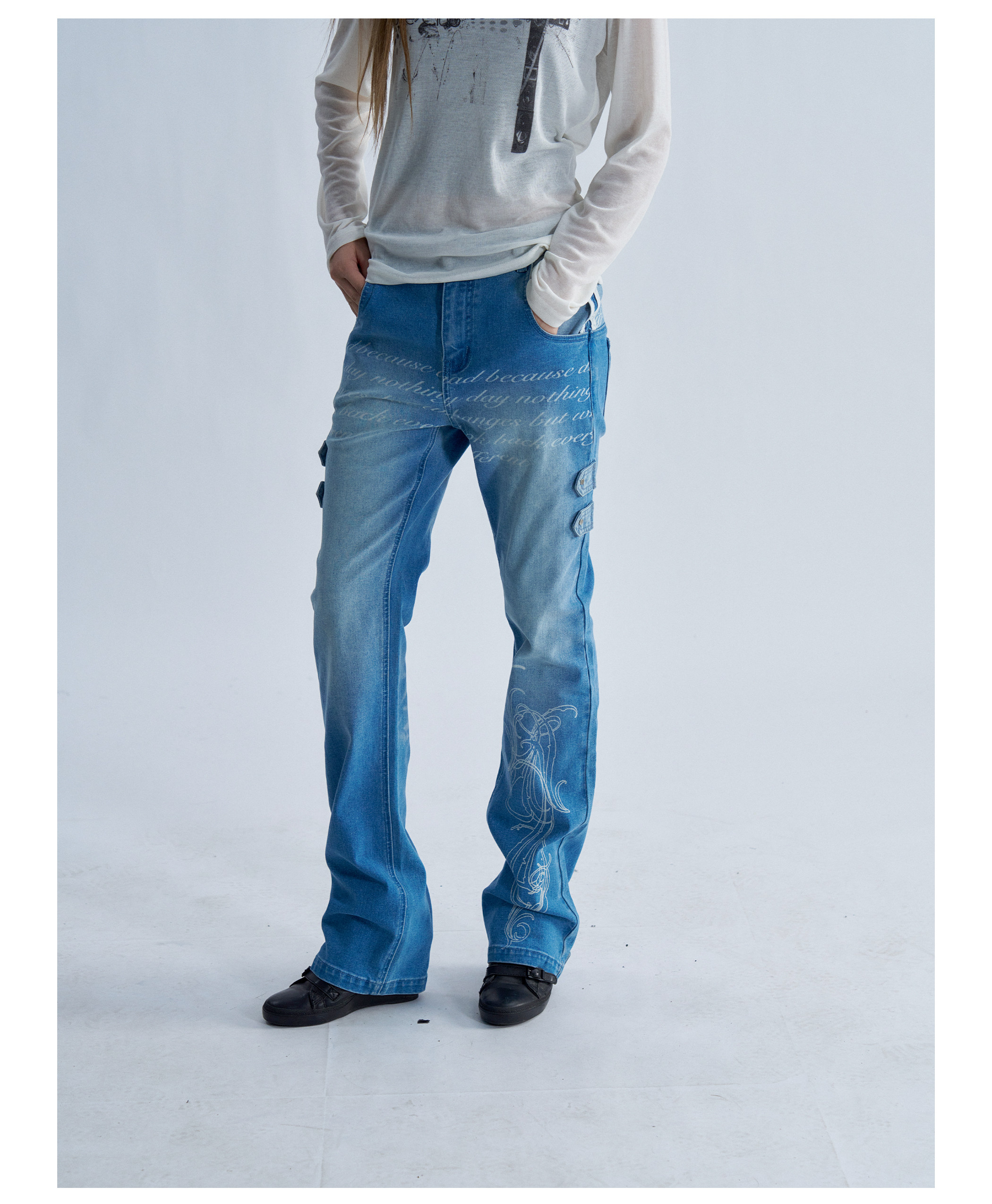 PAIKI Reverse Washed Slim-Fit Jeans