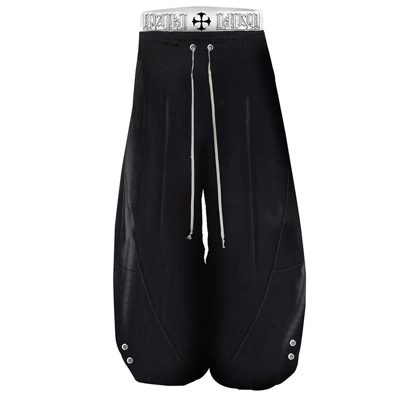[Same Style as Li Songhe] Paiki Boxing Velvet Scimitar Jeans, Casual Style, Versatile Wide-Leg Pants
