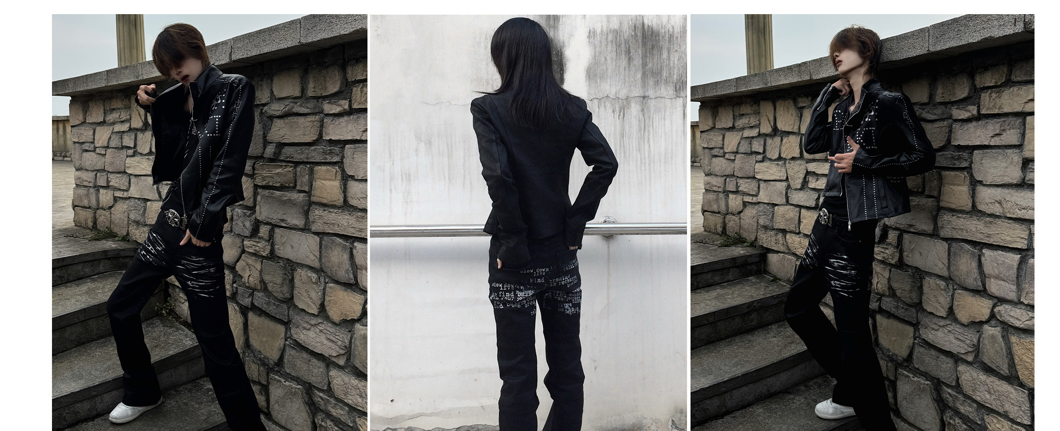 PAIKI Waxed Slim-Fit Jeans