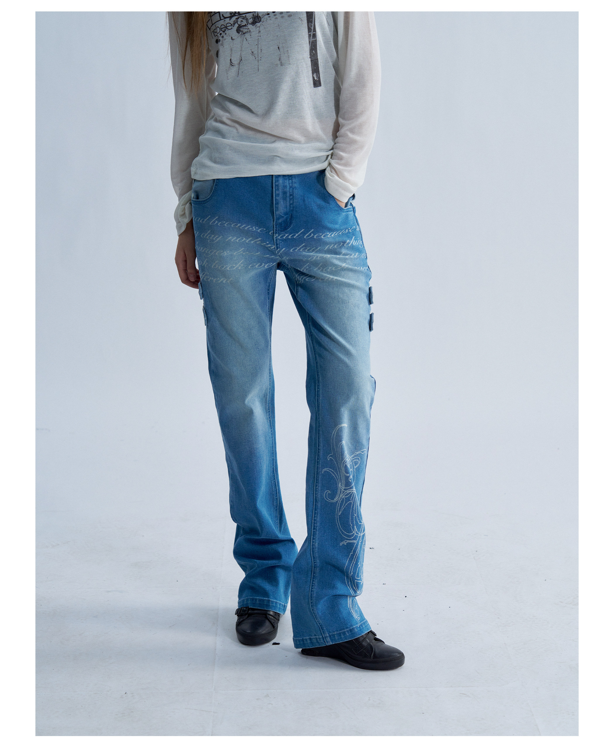 PAIKI Reverse Washed Slim-Fit Jeans