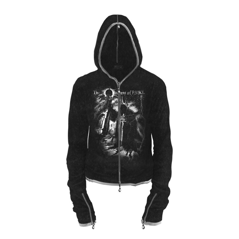 Paiki'Prelude to Cyrus''Demon Lord' Castle Hooded Cardigan Autumn and Winter Long Sleeve Jacket Trendy Sweatshirt for Men and Women Paiki'Prelude to Cyrus''Demon Lord' Castle Hooded Cardigan Autumn and Winter Long Sleeve Jacket Trendy Sweatshirt for Men and Women