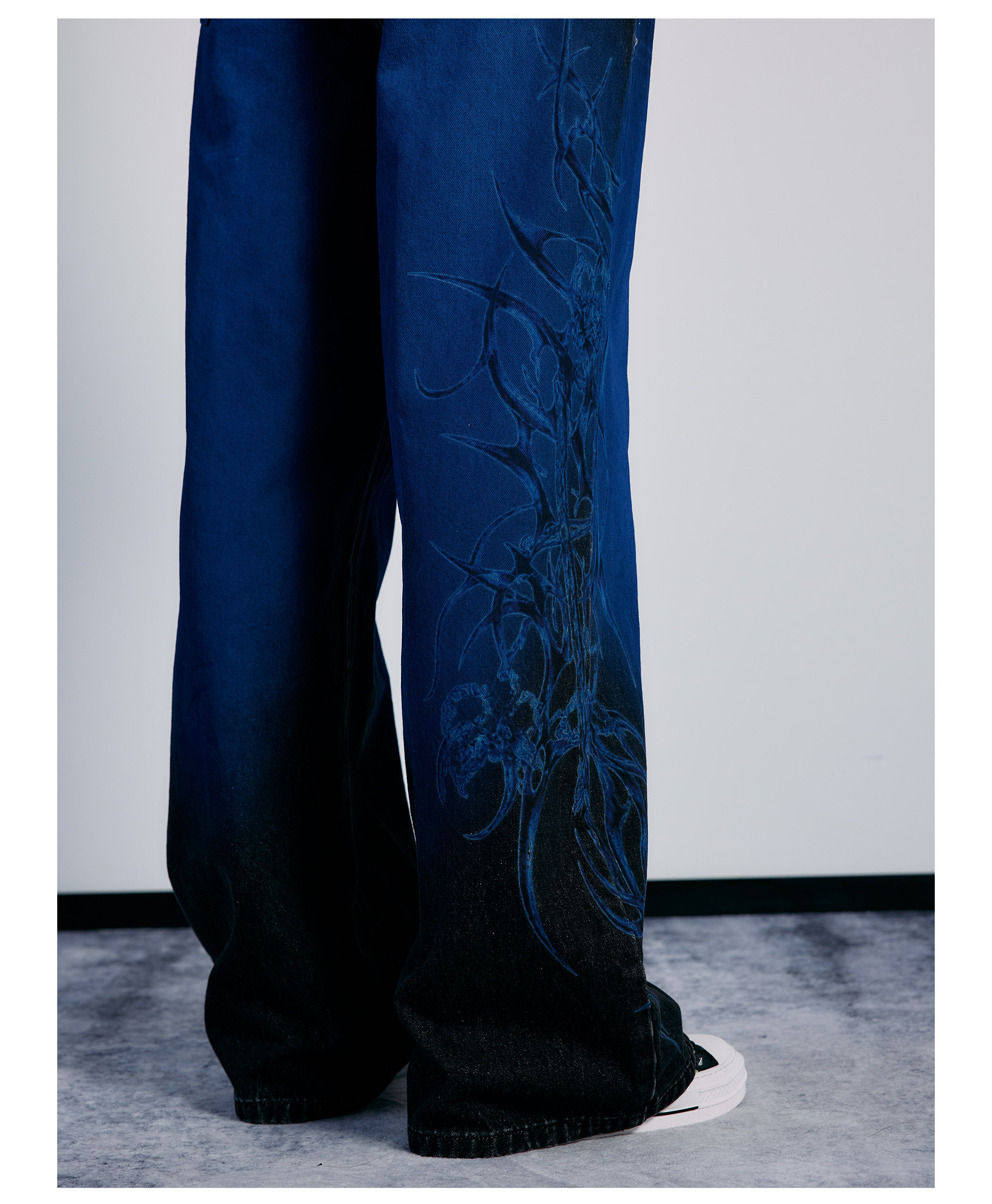 PAIKI Ice Flame Totem Straight-Leg Jeans