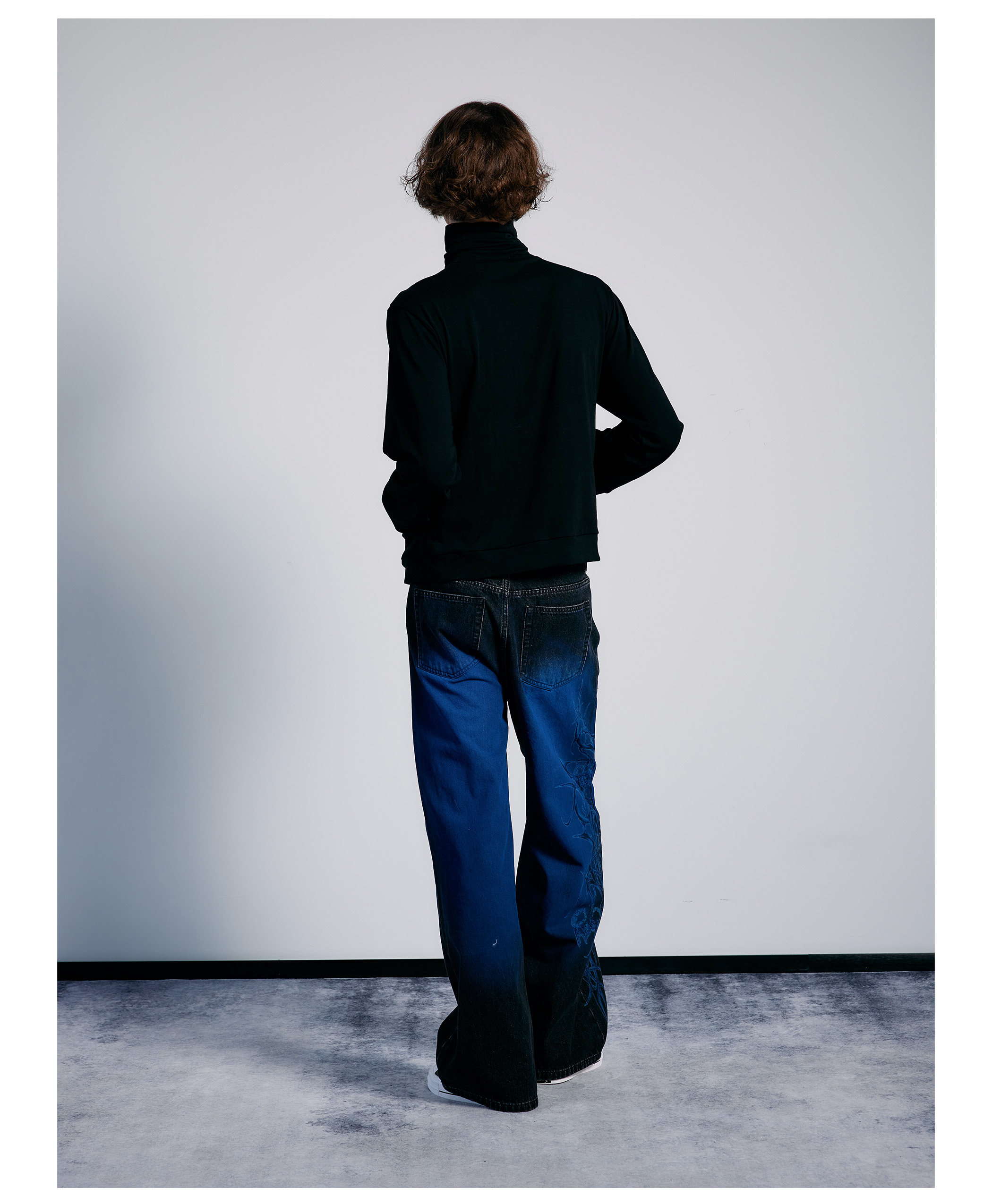 PAIKI Ice Flame Totem Straight-Leg Jeans