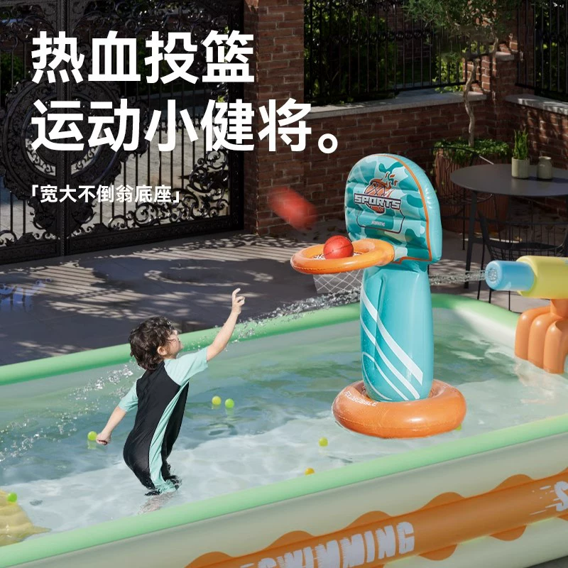 Inflatable swimming pool, aqua park, Great Britain, increased thickness