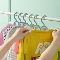 Childrens clothes hanger baby clothes drying rack multi-functional retractable clothes support small household non-slip baby and child clothes hanger