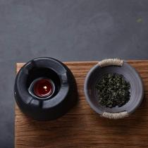 Japanese-style stoneware candle baking tea stove aromatherapy tea stove ceramic tea incense burner Kung Fu tea set wake-up tea warming tea stove