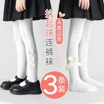 Girls pantyhose childrens spring and autumn leggings autumn and winter girls princess baby summer thin white leggings