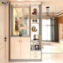 Modern simple and fashionable screen decoration cabinet living room entrance door shoe cabinet sofa next to partition cabinet entry block cabinet