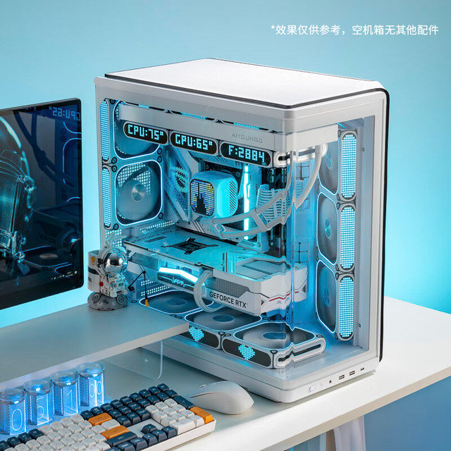 Patriot Star Canchen sea view room chassis ATX back-plug 360 water-cooled integrated curved glass desktop computer chassis