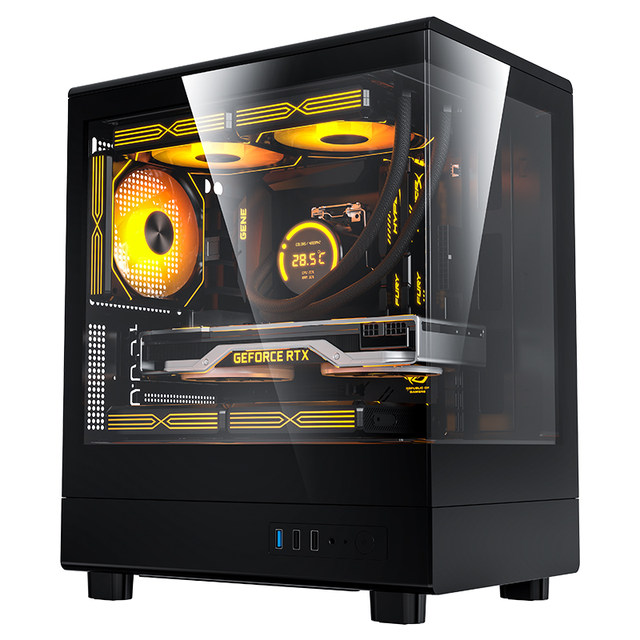 Patriot V60 Sea View Room Case Matx Panoramic 240 Water-Cooled White Gaming Desktop Computer Case