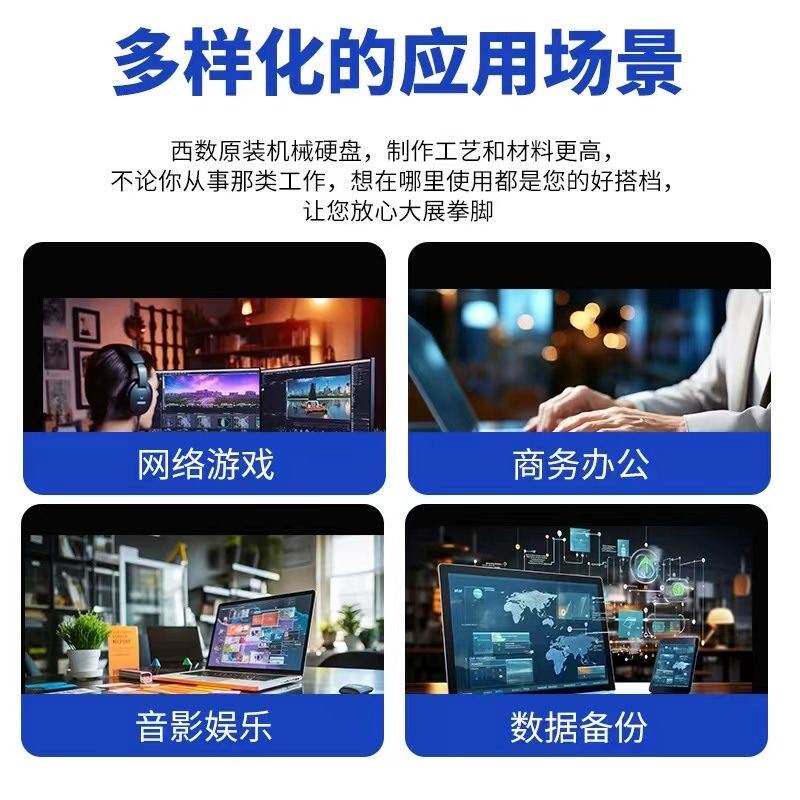 Wd/Western Digital Mechanical Hard Drive 500G/1Tb/2T/3T/4T/6T Desktop Computer Monitoring Nas Vertical Hard Drive