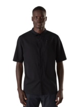 Welfare model three-dimensional outdoor three-bird business casual quick-drying seamless glue craft mens short-sleeved shirt shirt