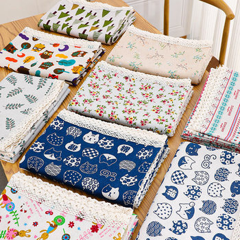 Simple ins style tablecloth cotton linen plaid dining table mat tea table dustproof cover cloth rectangular internet celebrity student desk cloth Simple ins style tablecloth cotton linen plaid dining table mat tea table dustproof cover cloth rectangular internet celebrity student desk cloth
