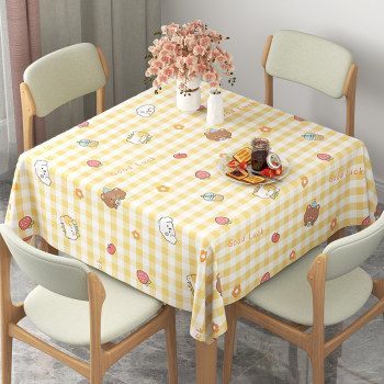 Pvc table cloth waterproof oil-proof and anti-scalding table cloth rectangular household ins student desk pad coffee table cloth Pvc table cloth waterproof oil-proof and anti-scalding table cloth rectangular household ins student desk pad coffee table cloth