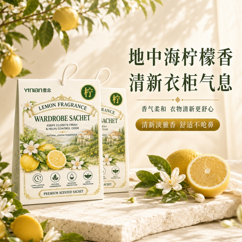 Yi Nian Wardrobe Fragrance Sachet: Specialized Fragrance for Clothes, Long-Lasting Scent, Moisture-Proof, Mold-Proof, Deodorizing, Insect-Repelling, and Odor Removal Yi Nian Wardrobe Fragrance Sachet: Specialized Fragrance for Clothes, Long-Lasting Scent, Moisture-Proof, Mold-Proof, Deodorizing, Insect-Repelling, and Odor Removal