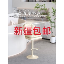 Xinjiang Beauty Salon Special Cashier Front Desk Bar Chair Convenience Store Store Liftable Backrest Chair Simple and Modern