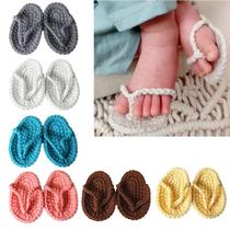 New Born Photography Props Hand Crochet Baby Slippers Baby P