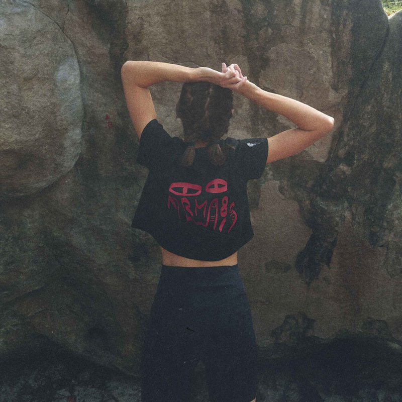 Karma8A Real Series Crop Top Short Tee Rock Climbing Short Sports T-Shirt