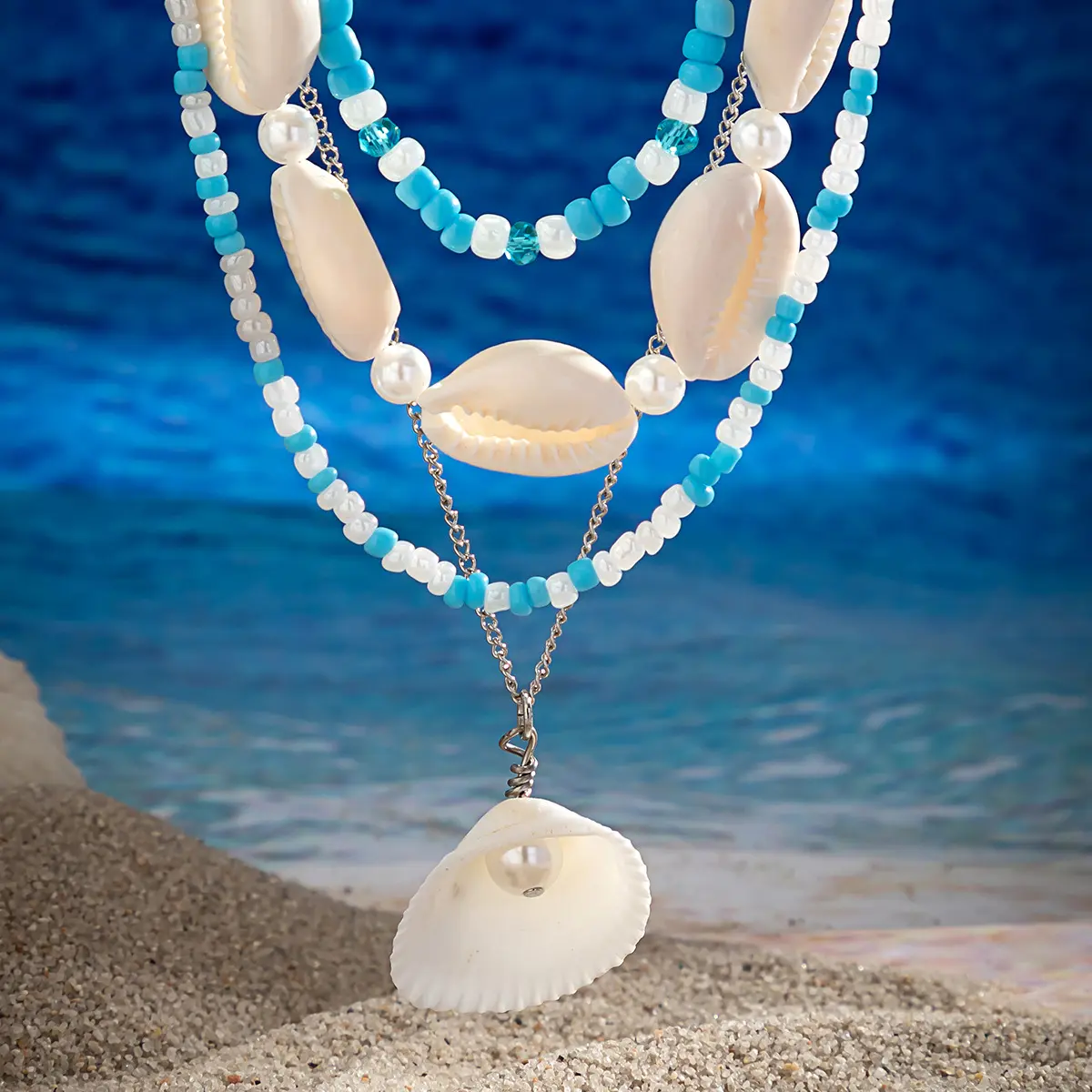Boho Beaded Beach Necklace – Colorful Summer Ocean Style Jewelry O1CN01YYwpnk21q5N49uHTc !!2217262617035