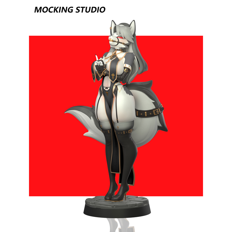 Original Design by Stella: Nun Luna Figure Gk Model Toy Display Piece Furi 18cm Beast Taming Card