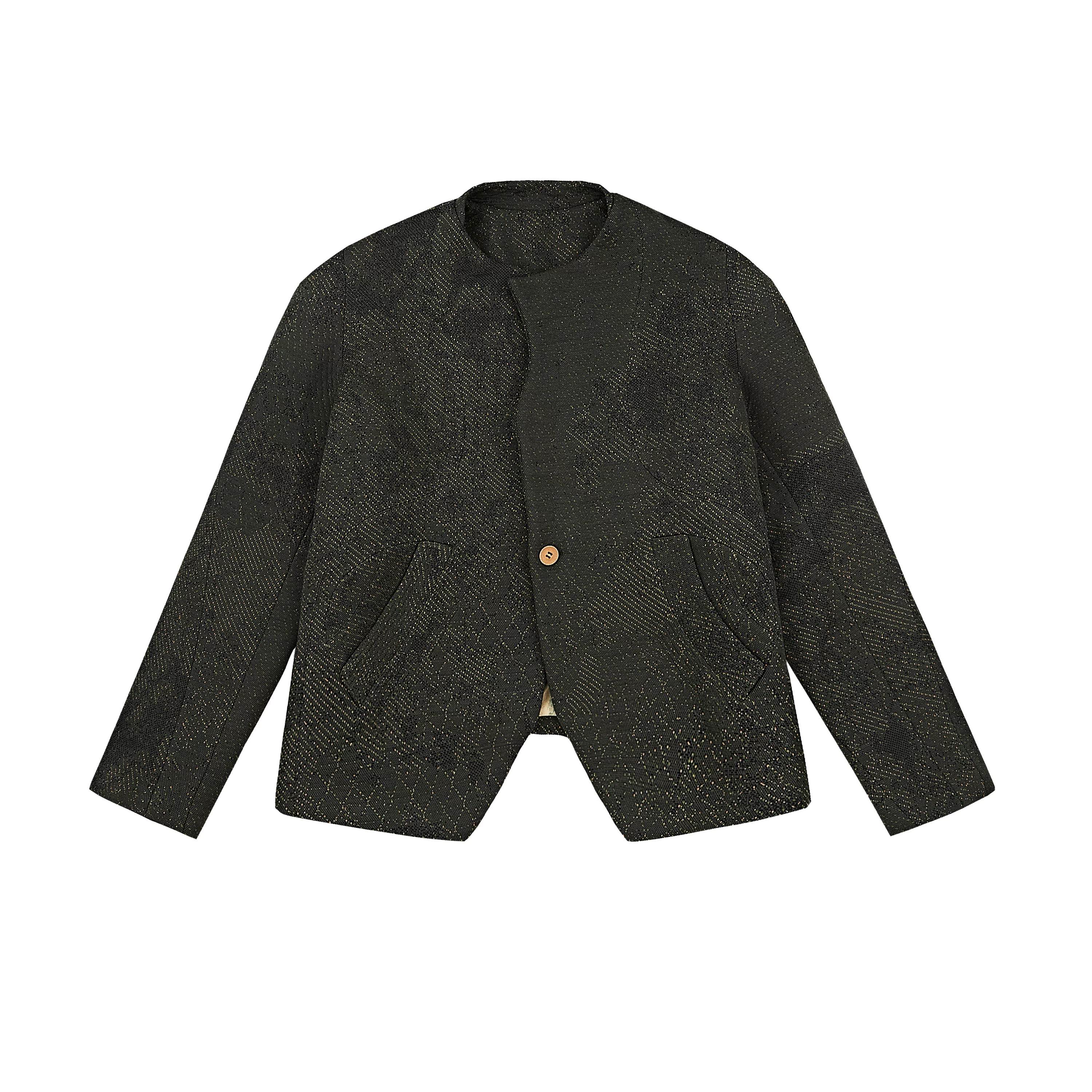 Rangar/ epping Hollow shoulder hollow shape Pine green spring jacket predetermined end