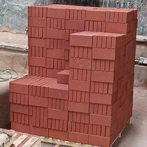 Permeable brick parking lot brick red brick fired brick landscaping courtyard paving brick ecological chain park brick
