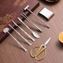 Eight-piece set for eating crabs stainless steel crab scissors crab tools crab needles crab spoons special tools for hairy crabs crab removal artifact set