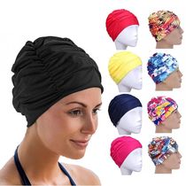 1PC High Elastic Swimming Cap Men Women Free Size Solid Flow