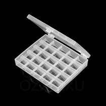 Empty Box 25 Bobbins Sewing Machine Spools With Thread Stora