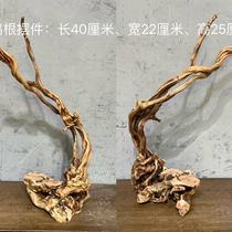 Carved dead tree not Thuja cypress floor lamp birdcage decorative table lamp stand Zen style natural and shaped branches