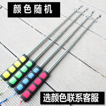 Colorful silk ribbon telescopic pole dance ribbon pole thickened shrinking pole three sections four sections five sections dragon dance pole for middle-aged and elderly people