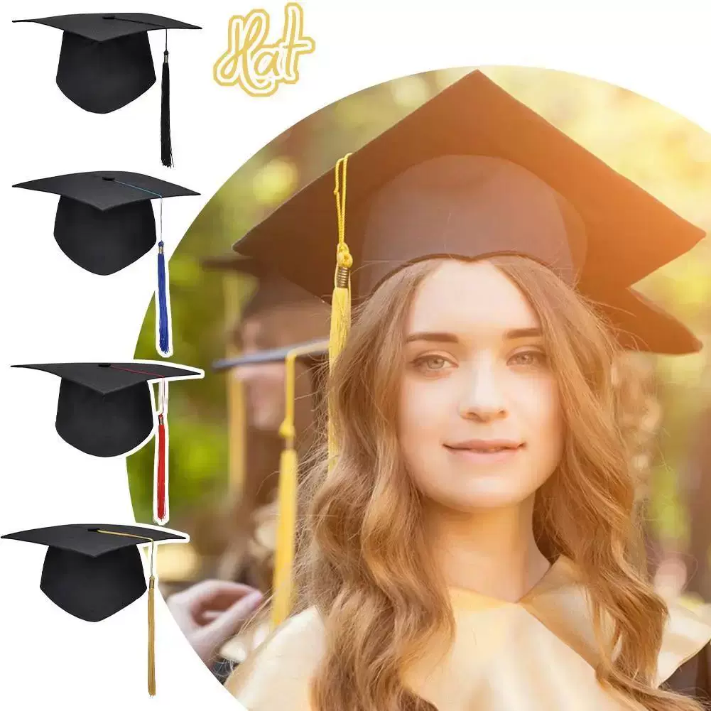 1PCS BLACK BAR MITZVAH HATS Graduation Hat for Student Congr