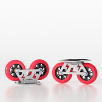 Street drift board split skateboard large wheel marathon aluminum alloy board 100mm high elastic large wheel