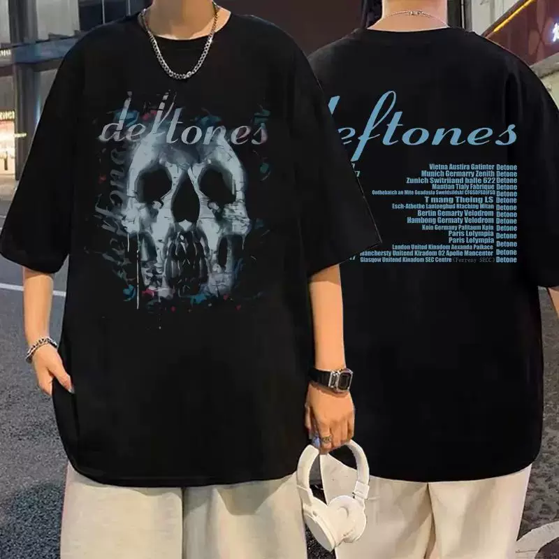 DEFTONES GIRL EYES CARTOON THIRTS 90s Винтажная мода Рубашка