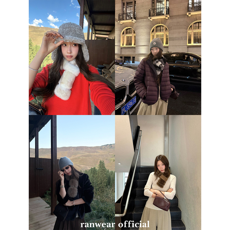 Ranwear's Must-Have'Winter Vibe' Imported Fox Fur and Rabbit Fur Warm and Eco-Friendly Faux Fur Neck Warmer Ranwear's Must-Have'Winter Vibe' Imported Fox Fur and Rabbit Fur Warm and Eco-Friendly Faux Fur Neck Warmer