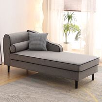 American fabric chaise longue single recliner small apartment living room bedroom sofa chair hotel B&B balcony chaise longue