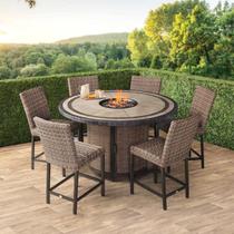 Outdoor table and chair stove combination imitation rattan sofa plastic rattan combination sofa set outdoor furniture rattan chair