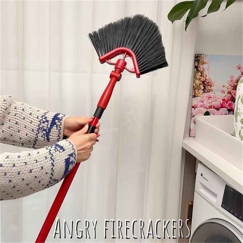 V-Shaped Electrostatic Dust Removal Broom for Home Use with Telescopic Rod, Extended Rotating Dust Cleaning Tool for Ceiling, Roof, and Crevice Cleaning
