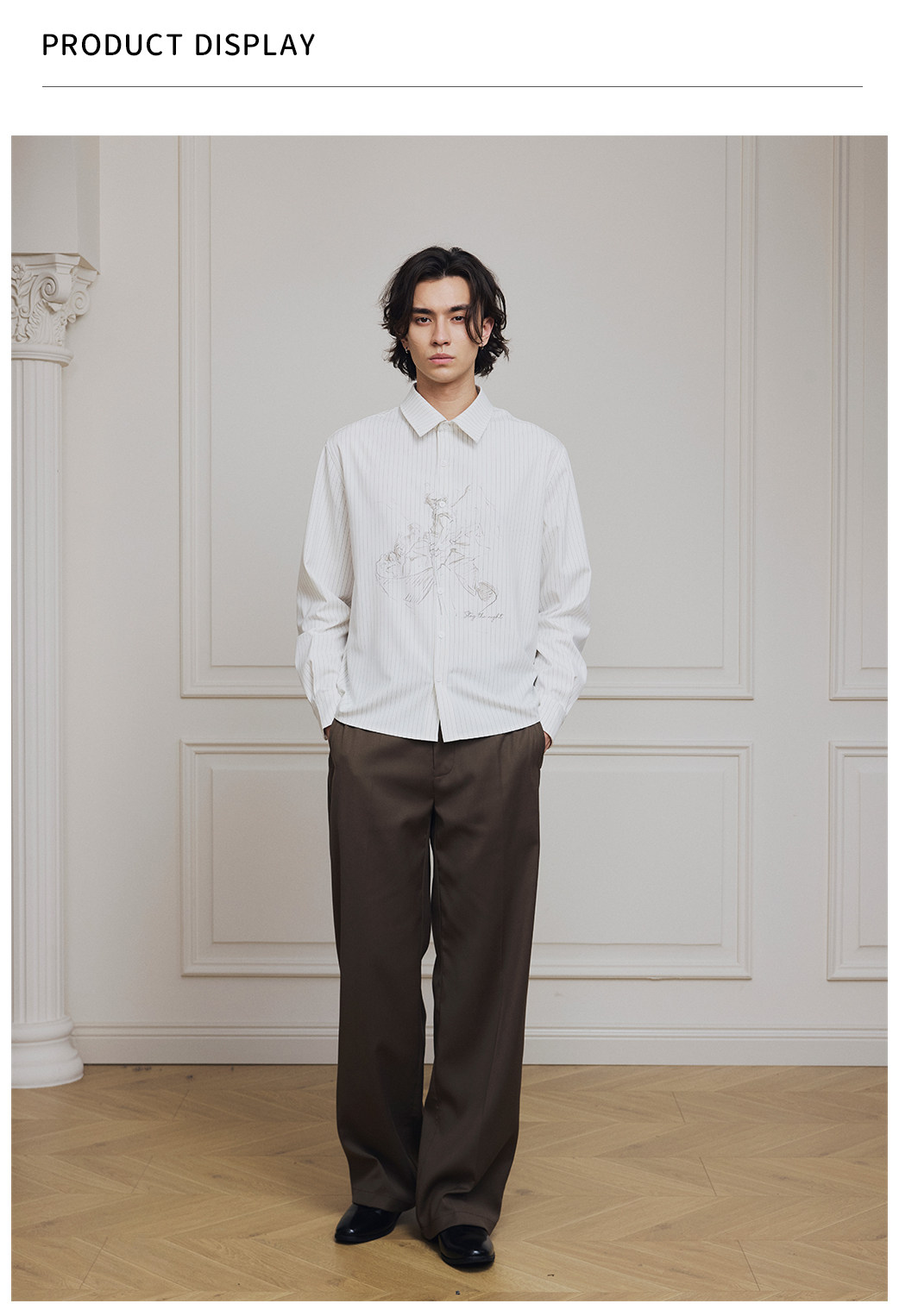 Stay the Night River Crossing Angel Wrinkle-Resistant Long-Sleeve Shirt