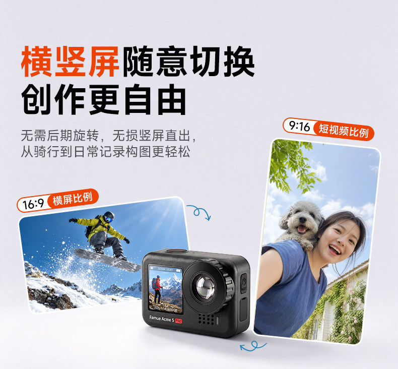 Экшн-камера Famue Acme5PRO Стандартный набор