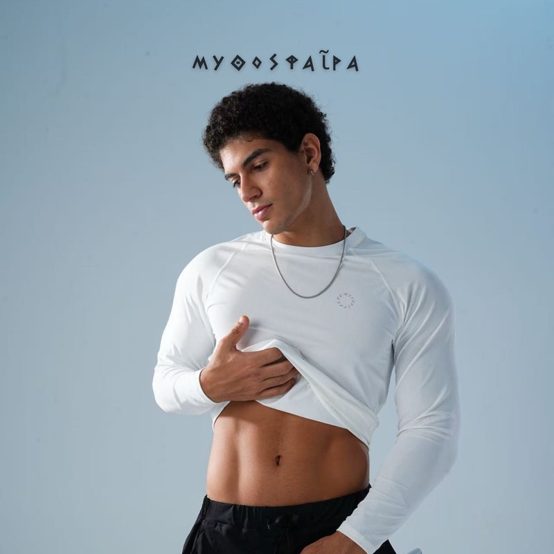 Mythosphere Demeter Autumn Nylon Quick-Drying Skin-Friendly Oversized Fit Fitness Men's Training Long Sleeve Mythosphere Demeter Autumn Nylon Quick-Drying Skin-Friendly Oversized Fit Fitness Men's Training Long Sleeve