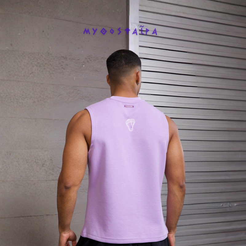 Mythosphere Medusa Purple Air Layer Naked-Feel Breathable Fabric Sports Fitness Skin-Friendly Vest