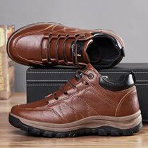 Leather Men Shoes Luxury Brand England rend Casual Shoes Men